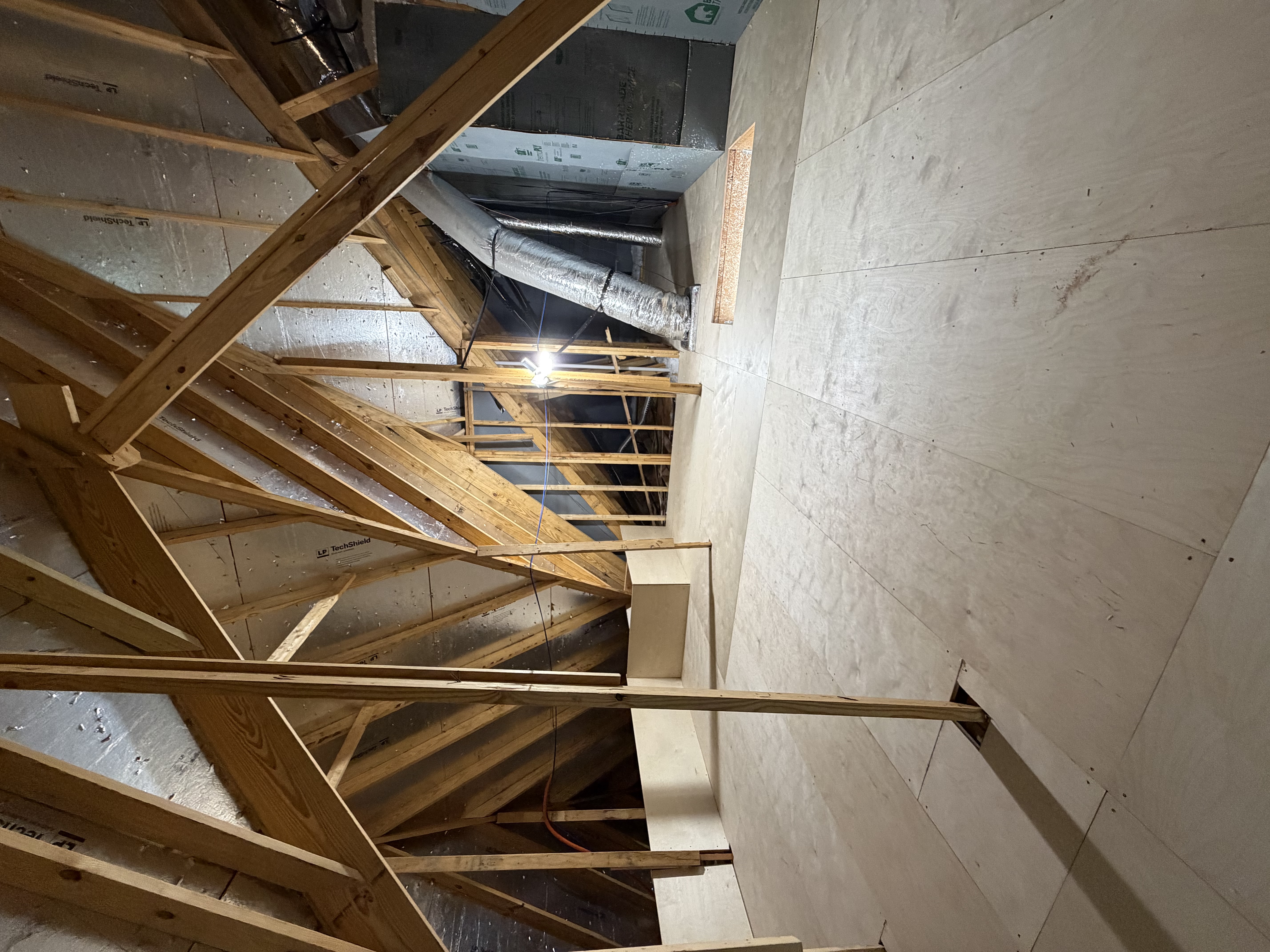 Attic flooring after