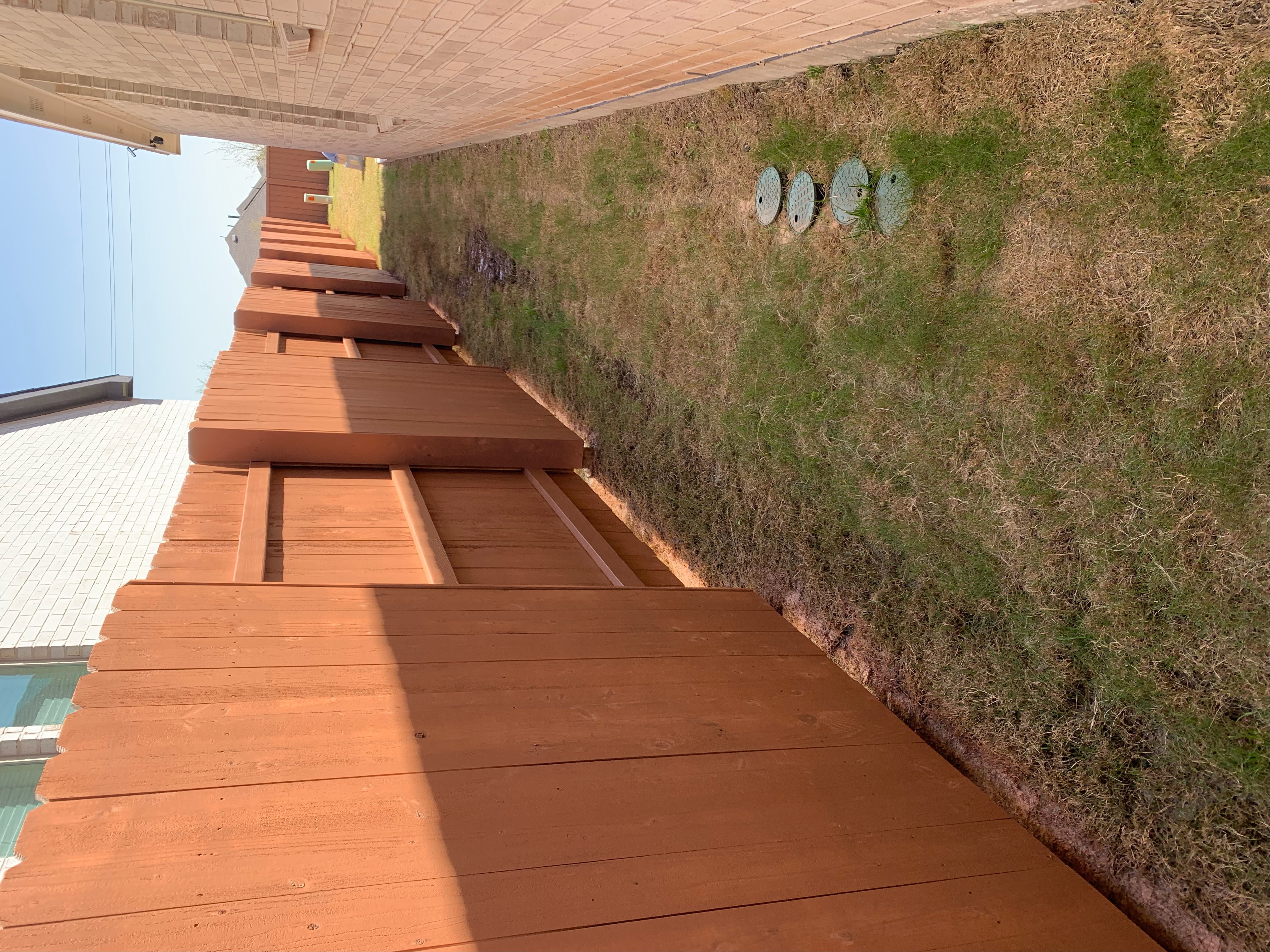 Fence staining