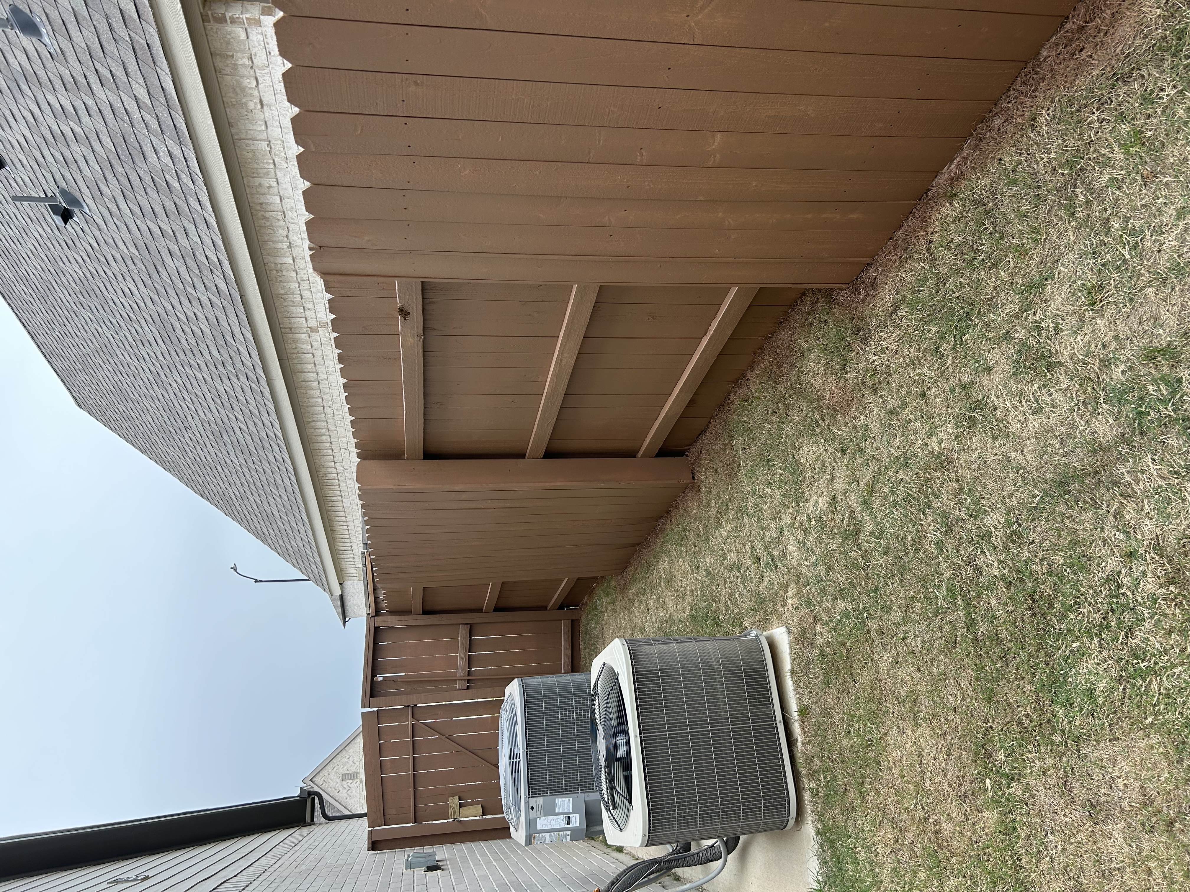 Fence staining
