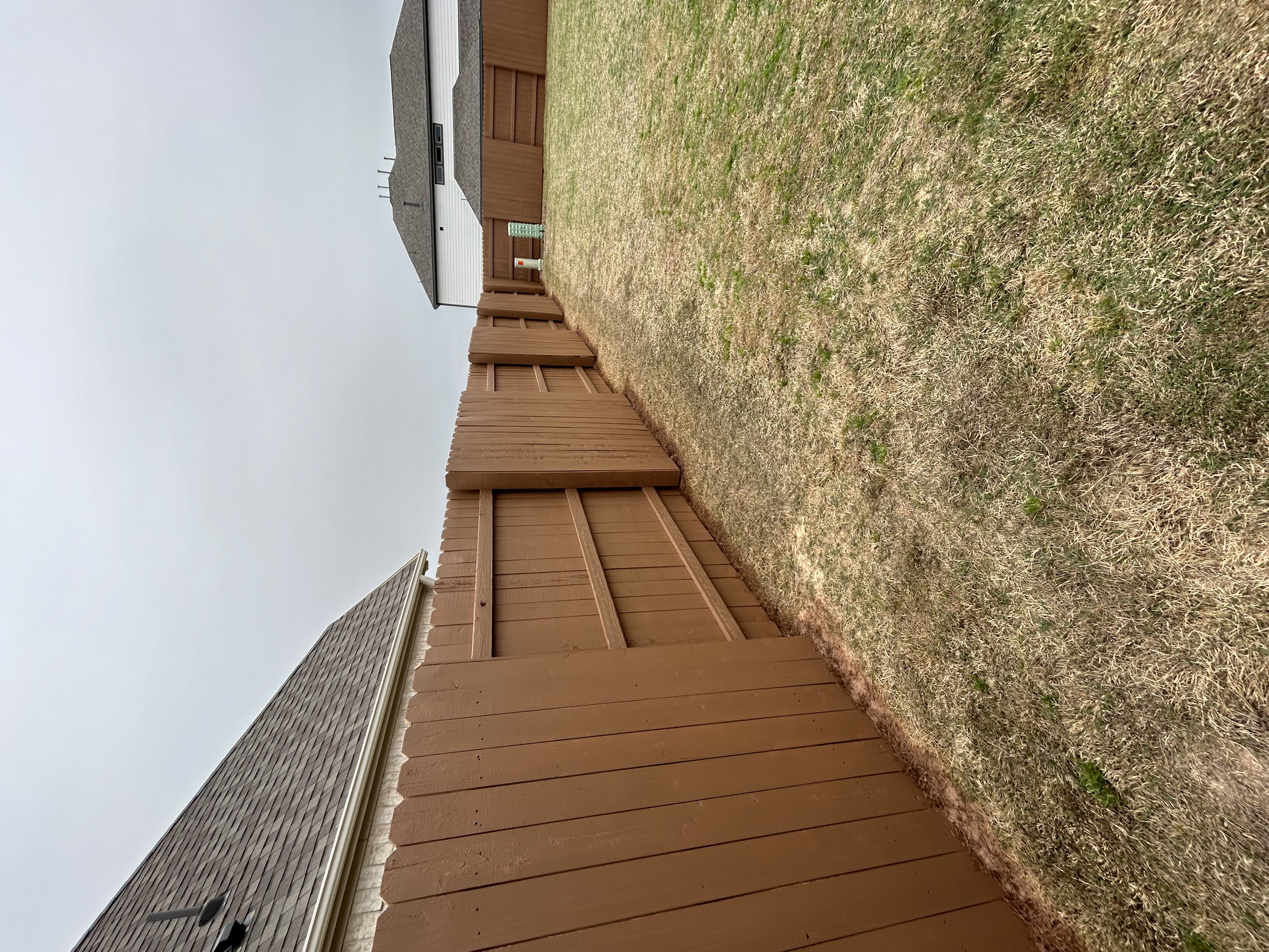 Fence staining