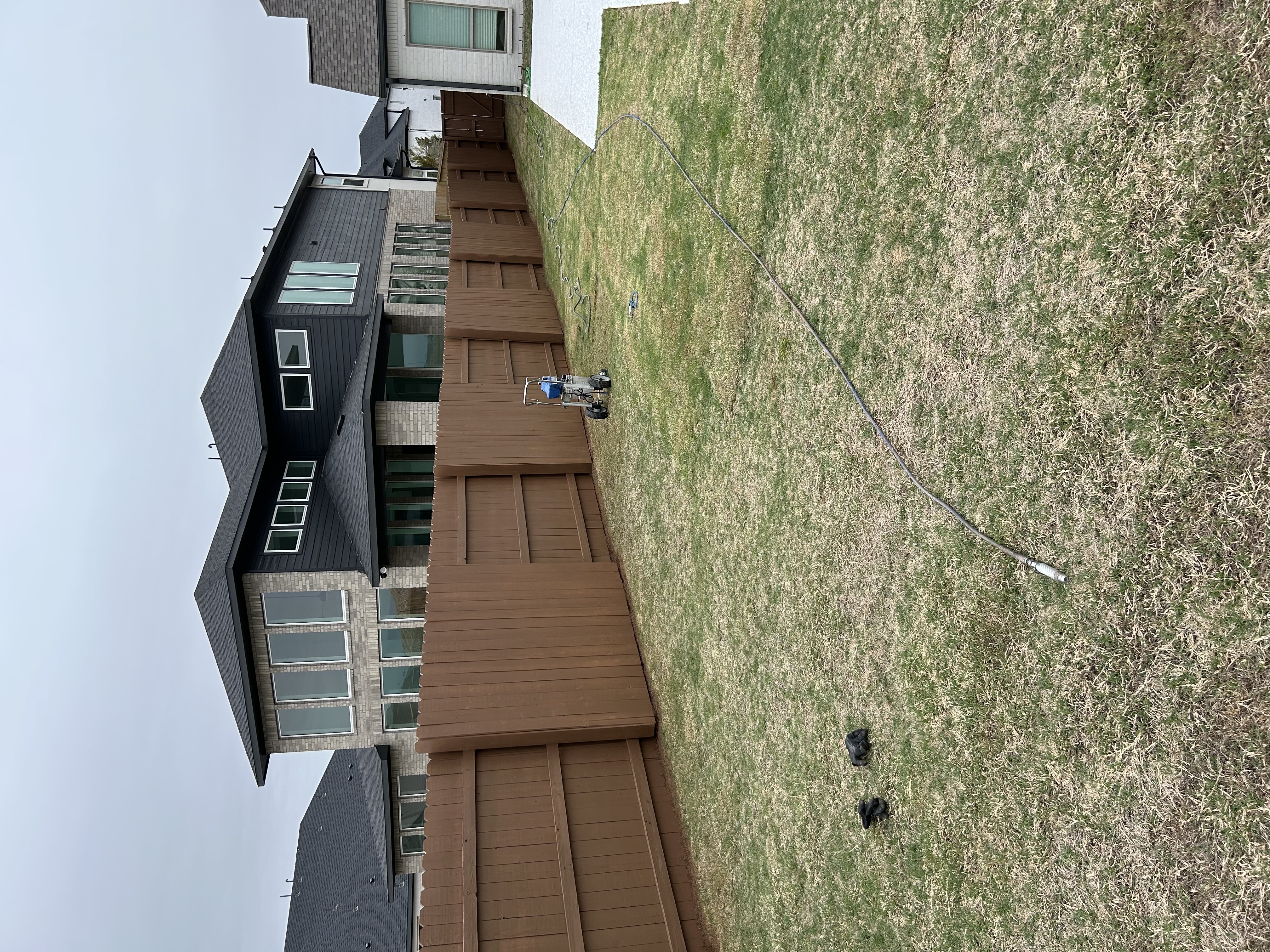 Fence staining