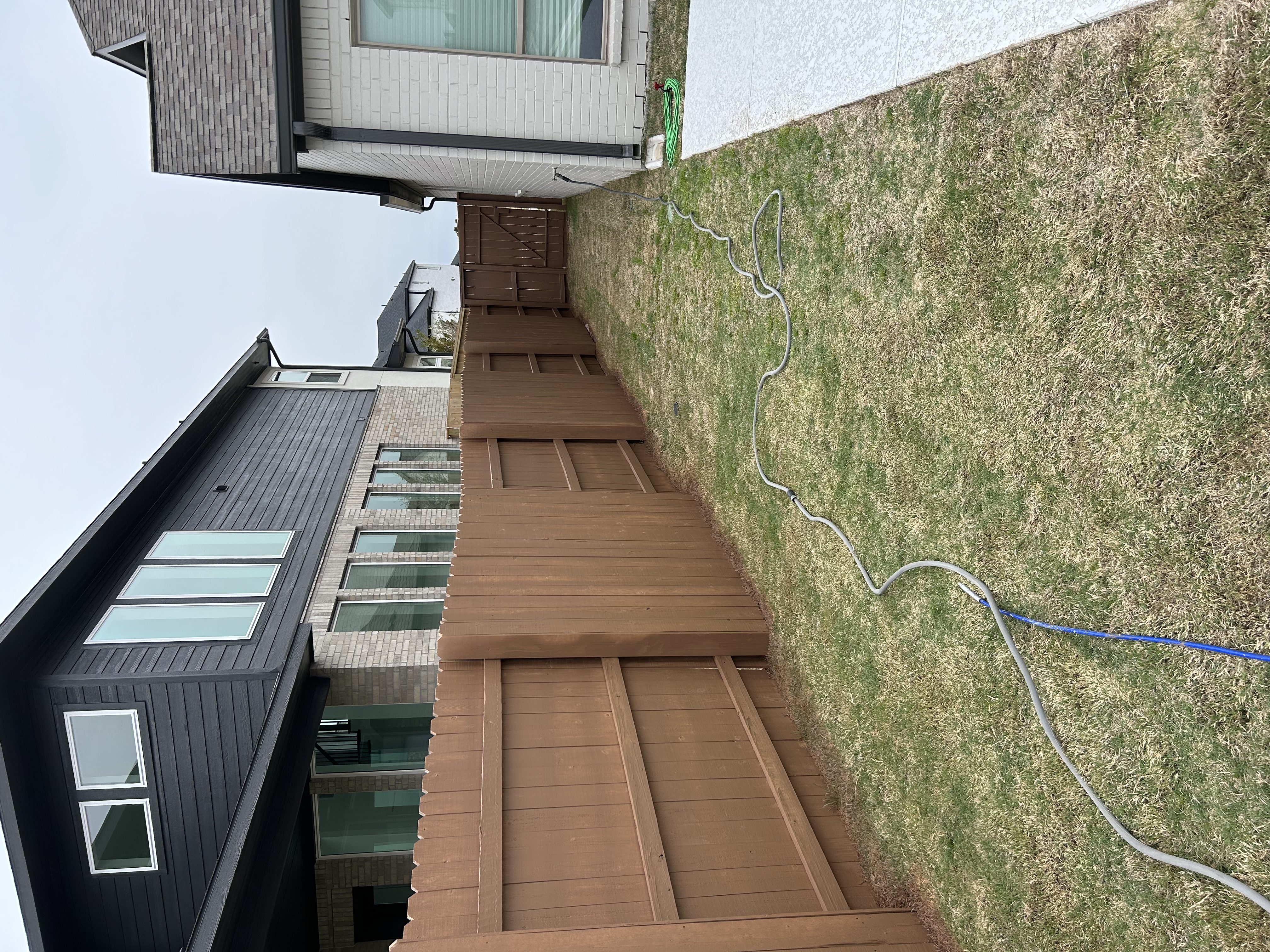 Fence staining