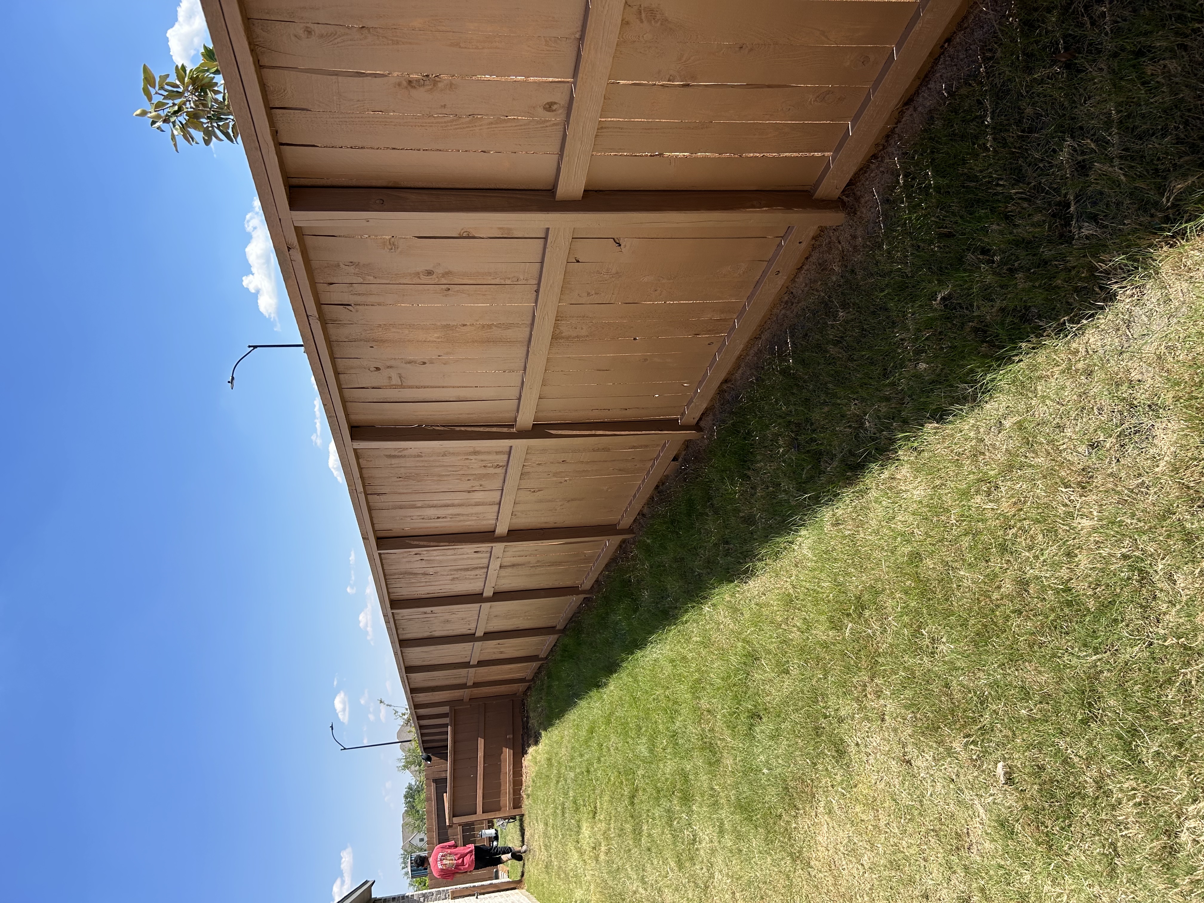 Fence staining