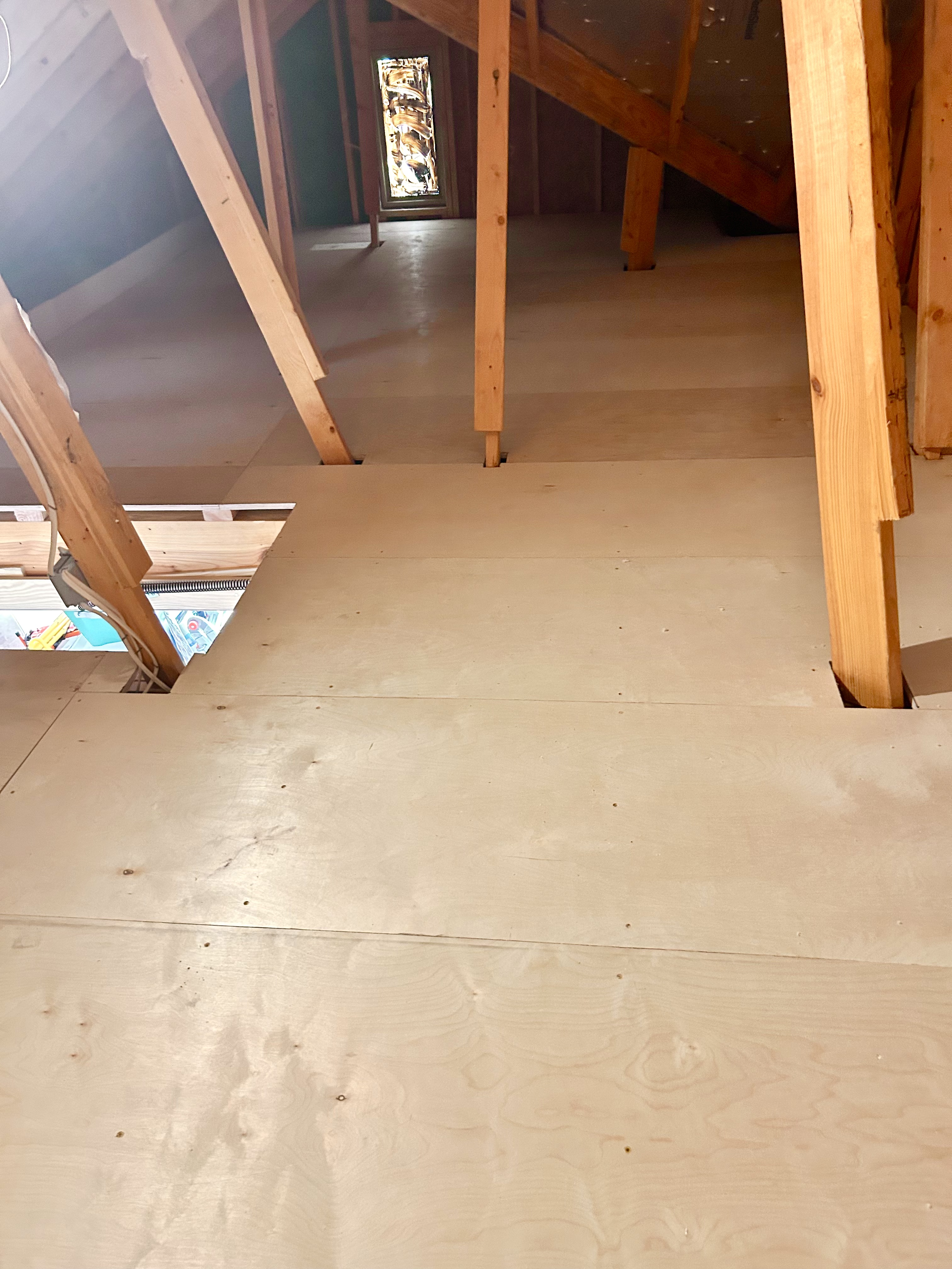 Attic flooring after