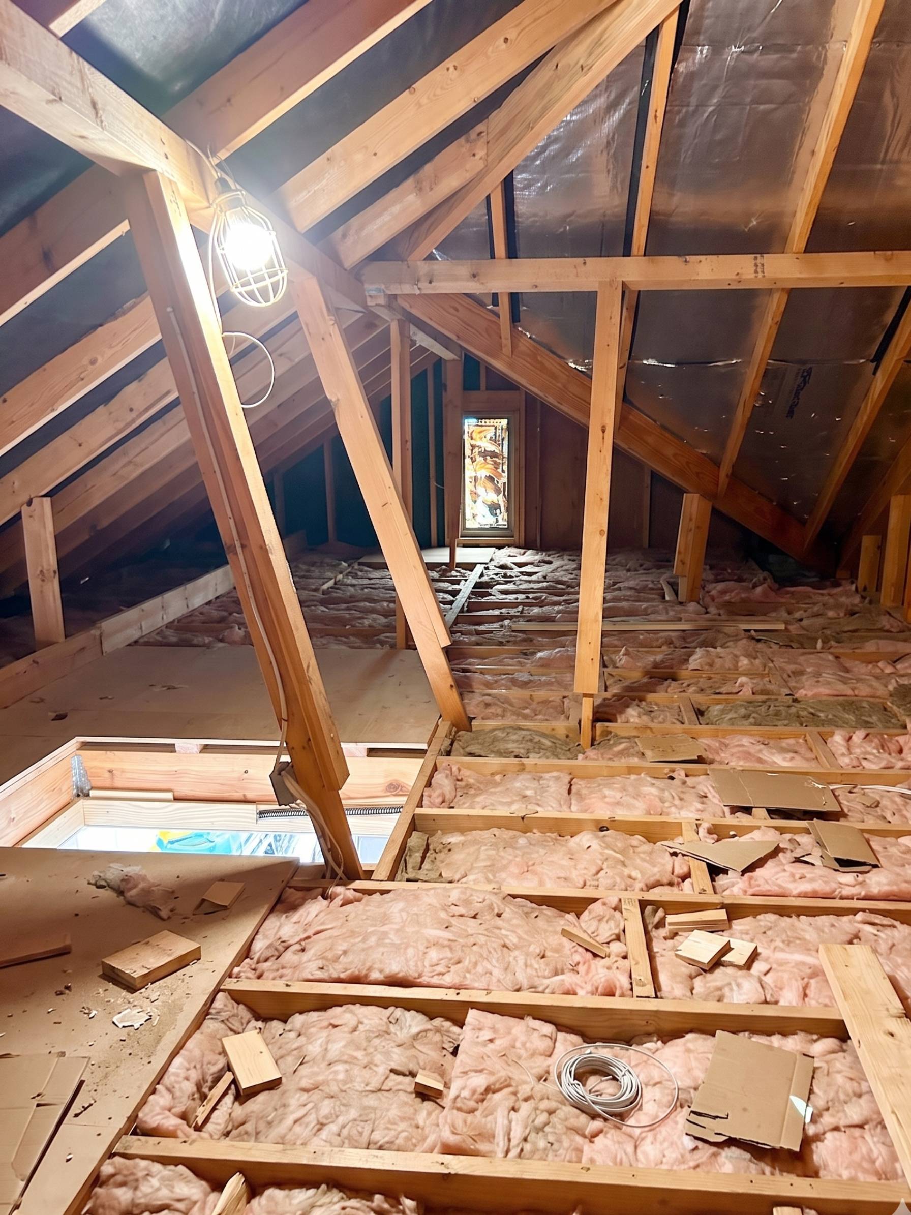 Attic flooring after