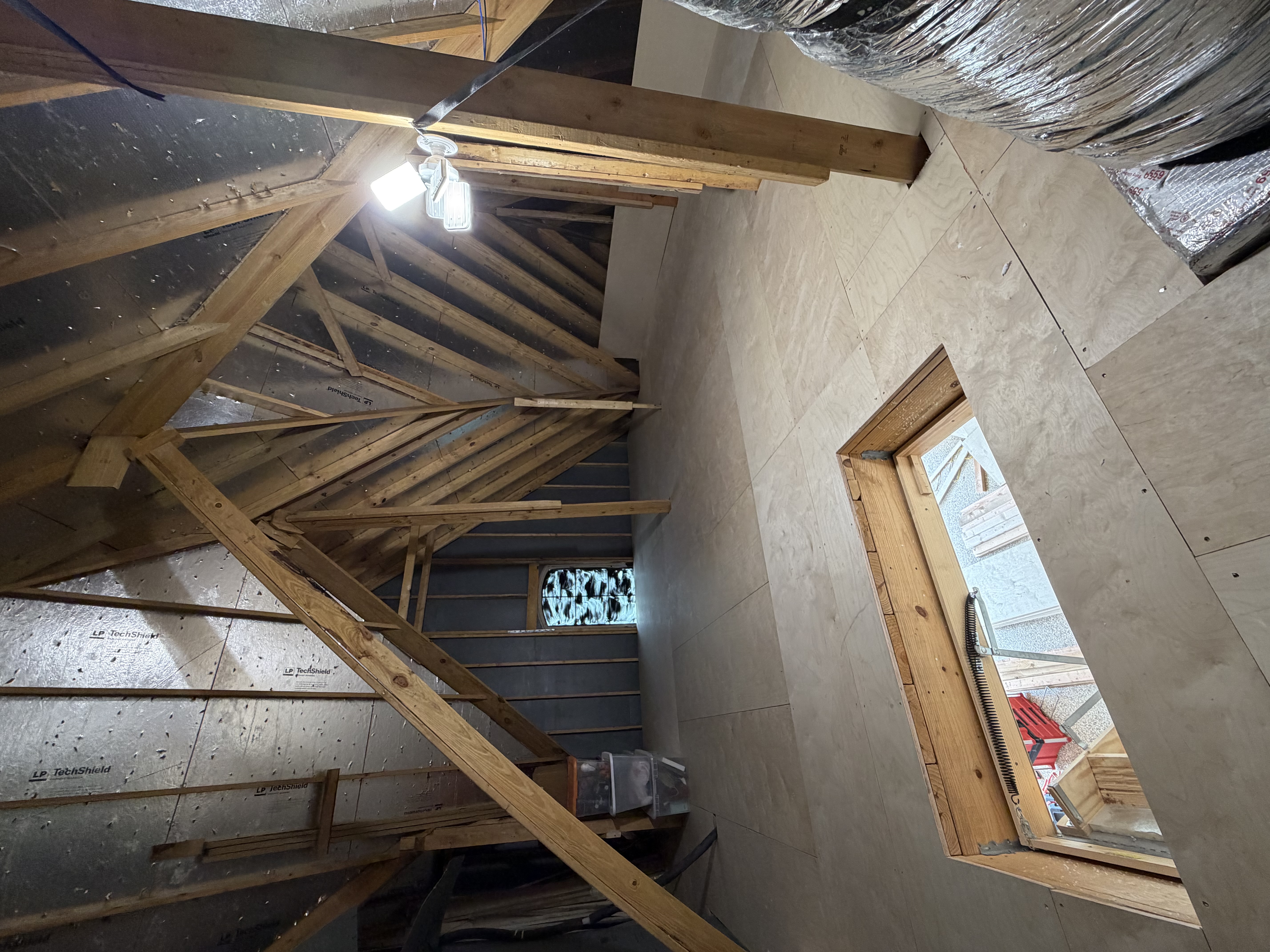 Attic flooring after