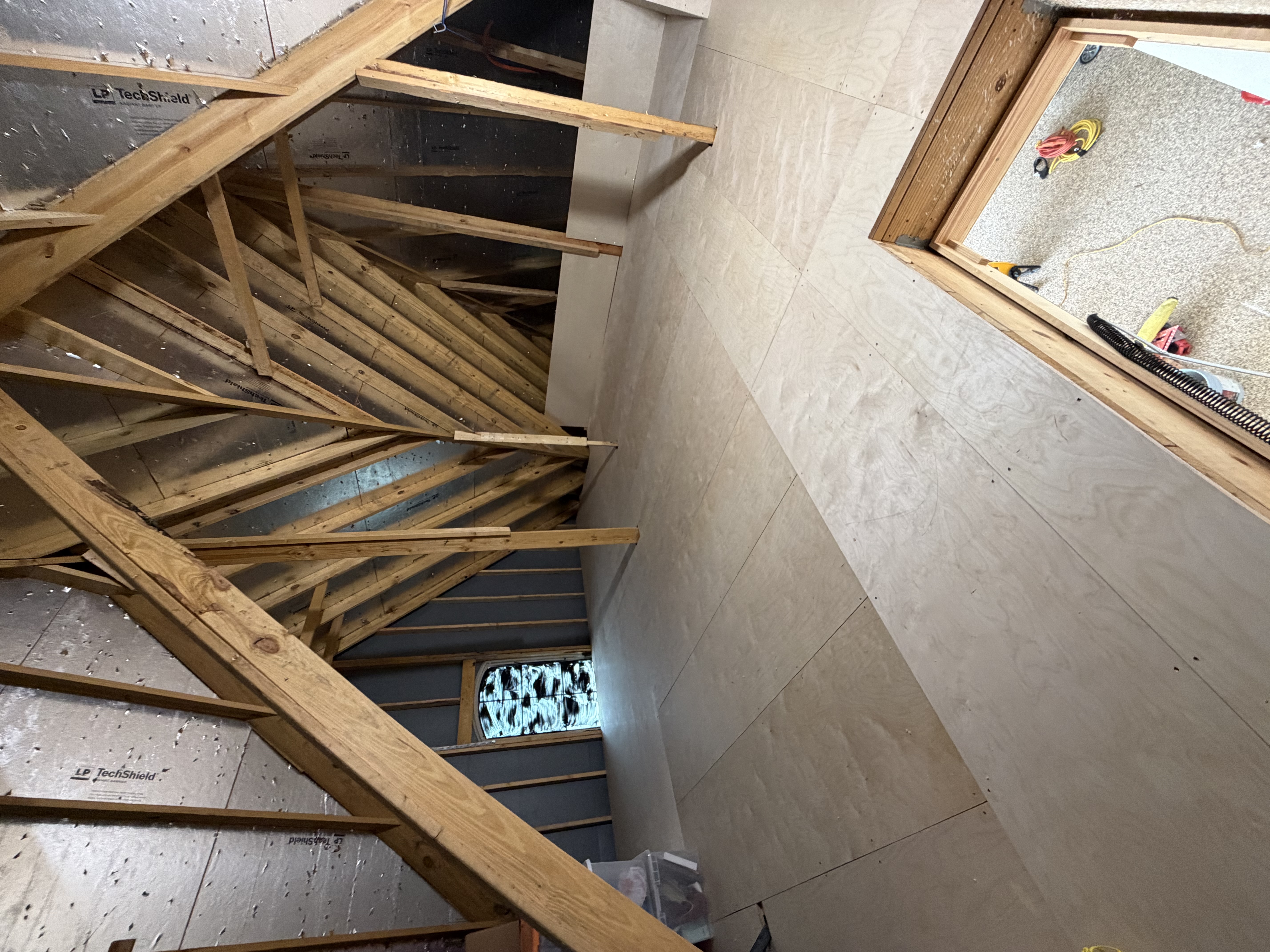 Attic flooring after
