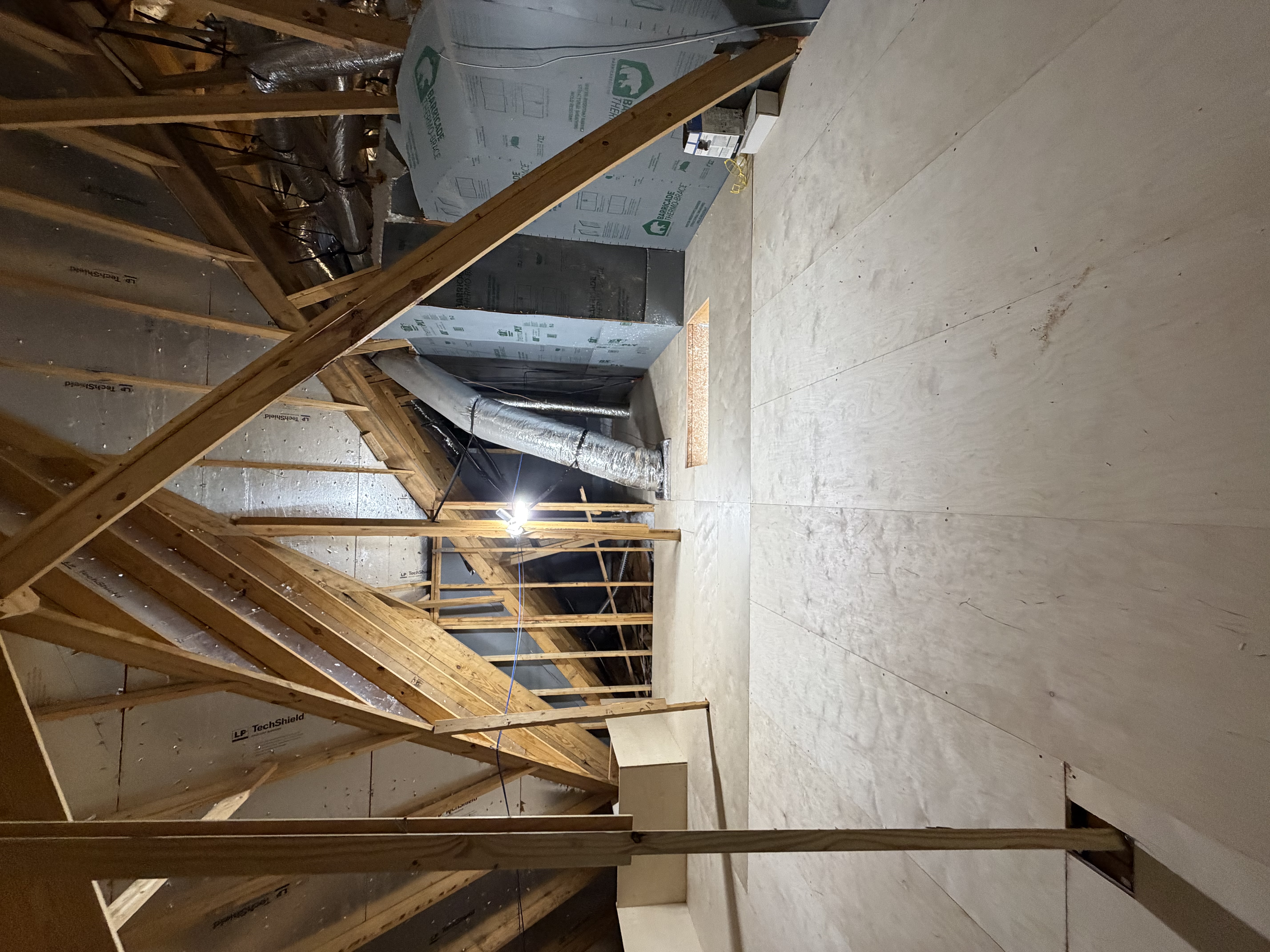 Attic flooring after