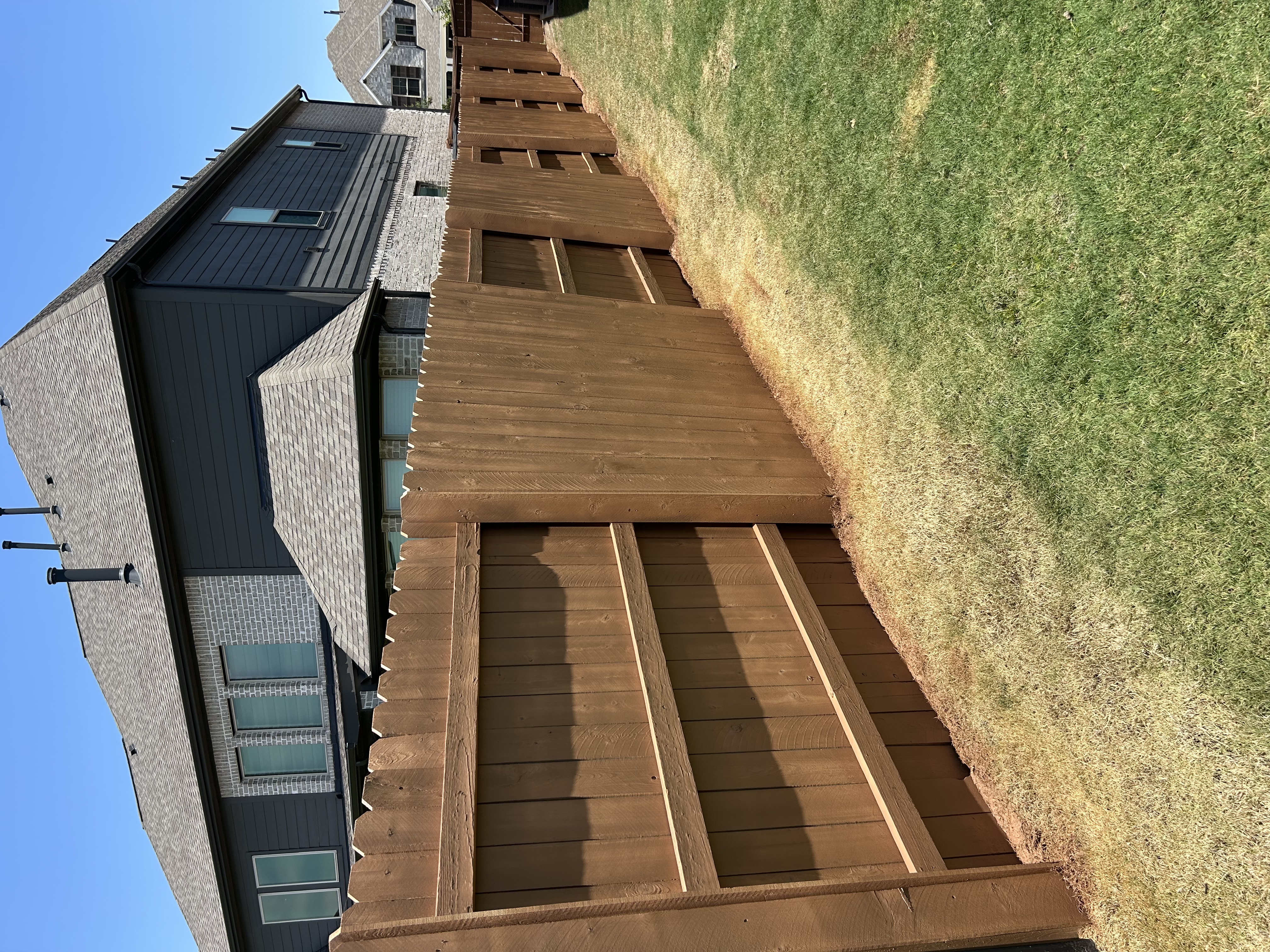 Fence Staining — After