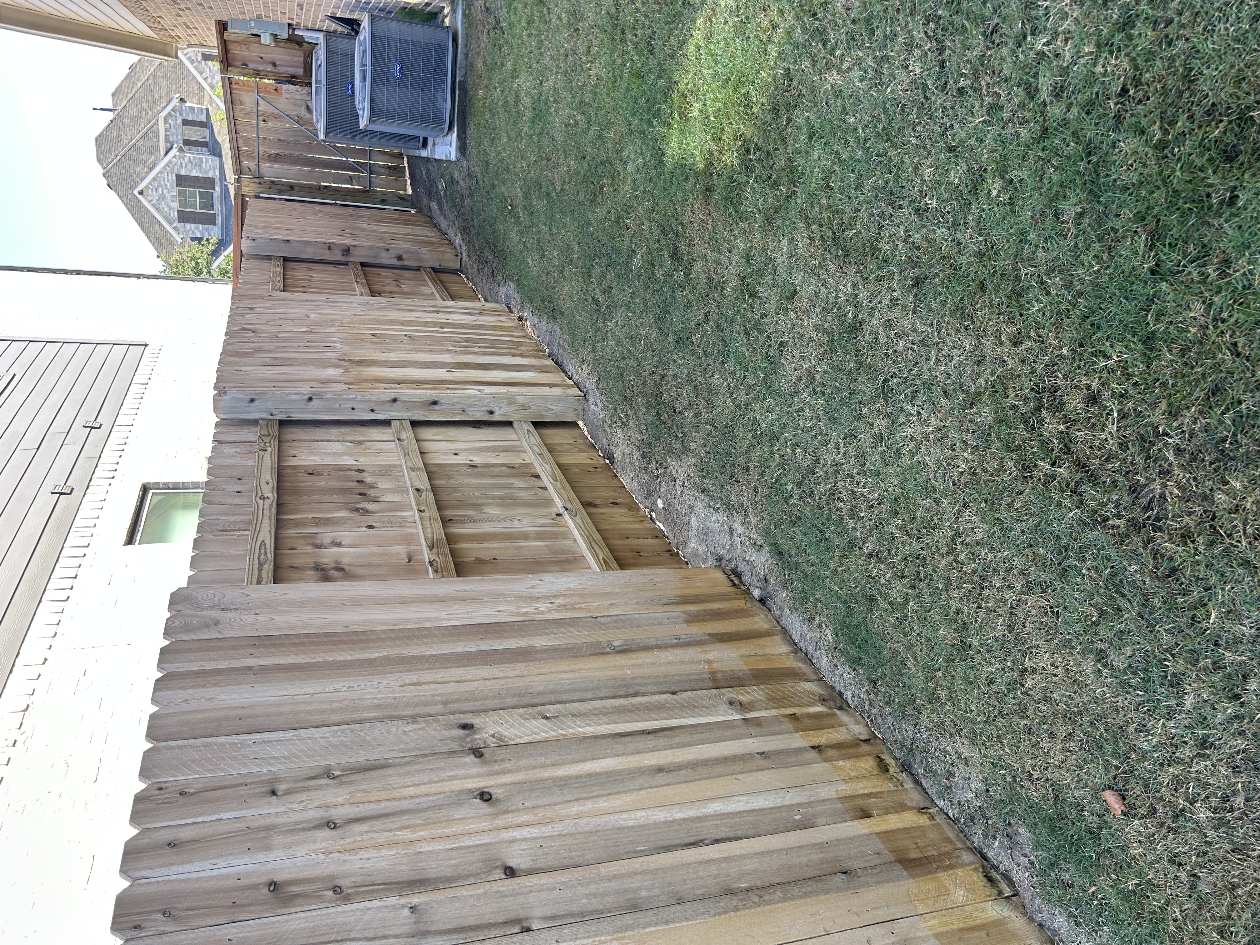 Fence Staining — Before